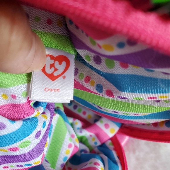 TY Owen Rainbow Owl Sequin Purse - Picture 6 of 9